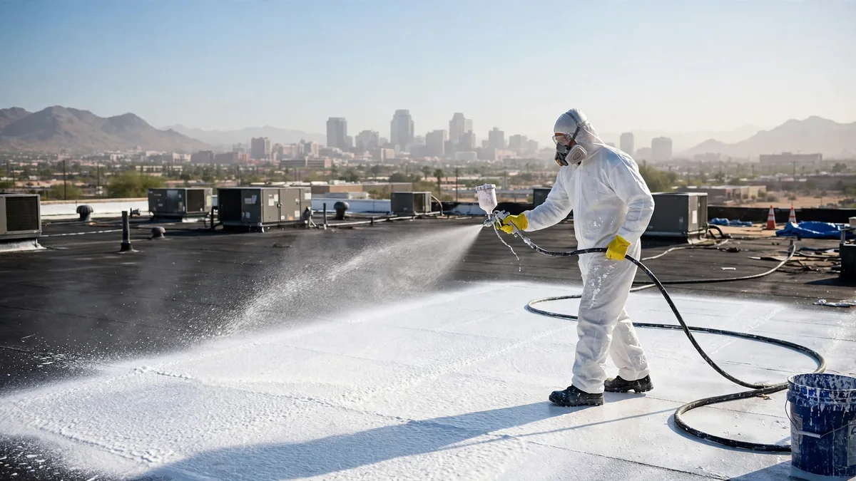 Foam Roof Cost in Phoenix: New SPF, Recoats & the Real Math